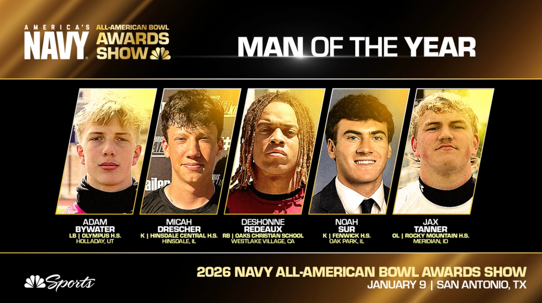 Finalists Selected for the 2026 Navy All-American Bowl Man of the Year